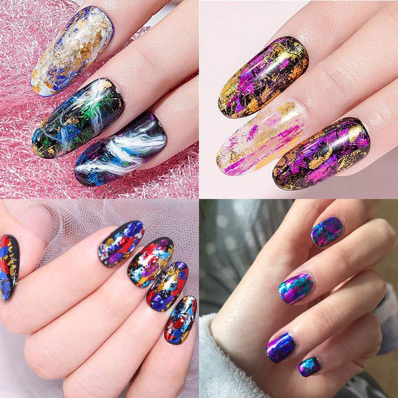 Ownest 2 Packs Galaxy Star Nail Art Foil Glue for Foil Sticker Nail Transfer Tips Decorations Adhesive Manicure Art DIY-15ml A - BeesActive Australia