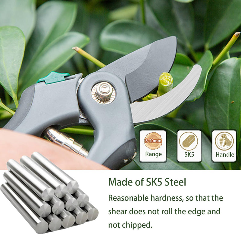 Veectgoo 8" Bypass Pruning Shears Gardening Pruners Heavy Duty Secateurs Clippers Handheld Garden Tools for Rose Flower Plants Trimming, 1 Inch Cut - BeesActive Australia