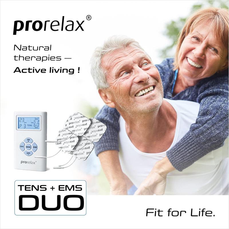 prorelax TENS/EMS Duo | Electrostimulation device | 2 therapies with one device | Natural therapy against chronic pain and for muscle building - BeesActive Australia