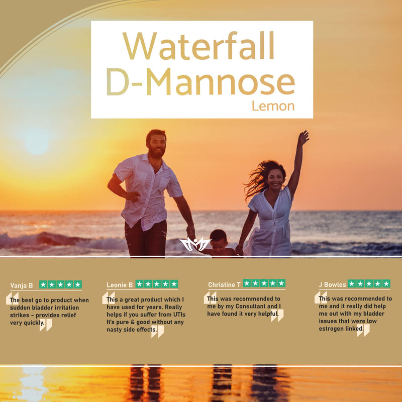 D-Mannose & Organic Alkalising Lemon Juice Powder 50g - Great Tasting & Lemon Sherbert Flavour - SC Nutra (Sweet Cures) - BeesActive Australia
