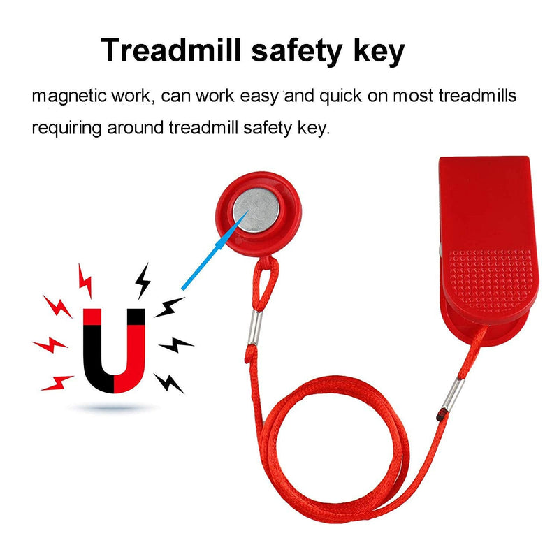 JEDEW Treadmill Safety Key, Fit Most Treadmill Magnet Security Lock, Fitness Replacement Kit for All NordicTrack, Proform, Sole, Weslo, Weider, Epic, Freemotion and Healthrider - BeesActive Australia