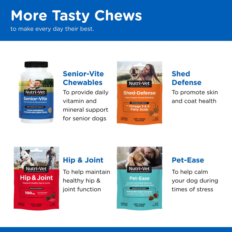 Nutri-Vet Multi-Vite Chewables for Adult Dogs | Daily Vitamin and Mineral Support to Help Maintain Peak Condition 180 ct - BeesActive Australia