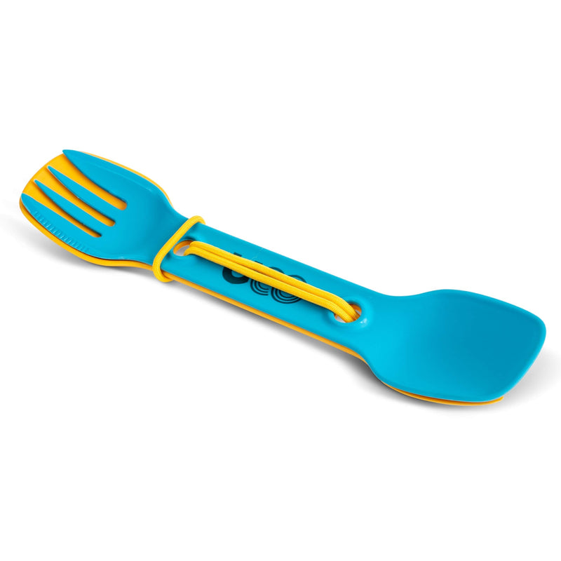 UCO Utility Spork 3-in-1 Combo Spoon-Fork-Knife Utensil, 2-Pack, Gold/Sky Blue - BeesActive Australia