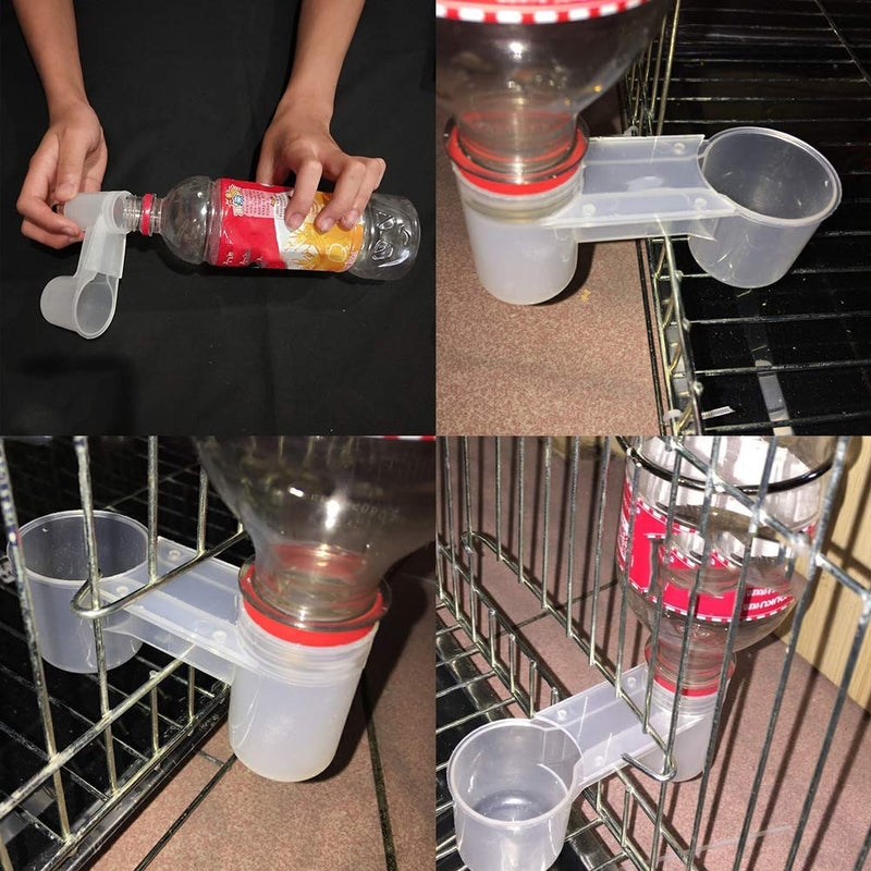 MUDUODUO 12Pcs Automatic Bird Drinker Cups Upgraded Pigeon Water Bottle Feeder for Cage YELLOW - BeesActive Australia