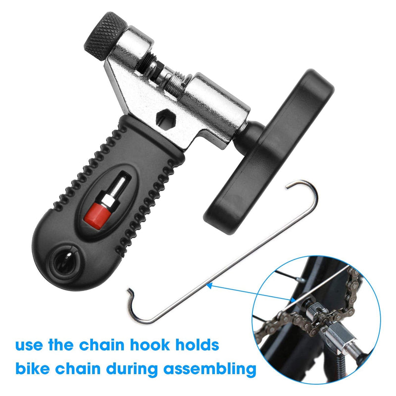 Multi-Function Bike Bicycle Cycling Mechanic Repair Kit - Chain Breaker and Chain Checker Include 6 Pairs Bicycle Missing Link for 6, 7, 8, 9, 10 Speed Chain, Reusable - BeesActive Australia