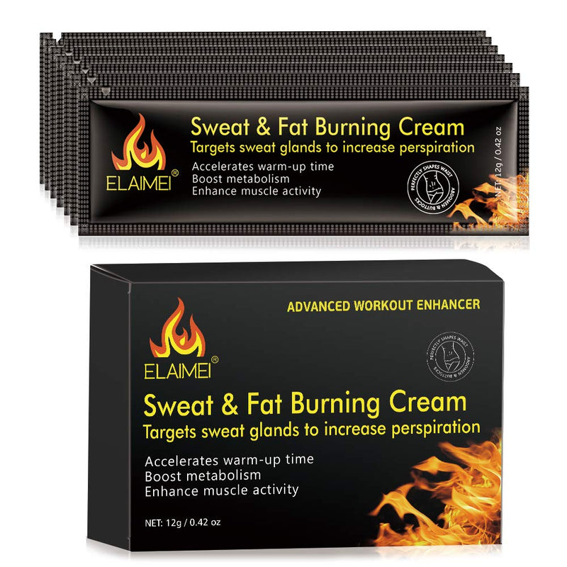 10 Pack Workout Enhancer Sweat Cream,Fat Burner Cellulite Creams Tighten Muscles, Slimming Enhancer Workout Coconut Body Cream for Weight Losing - BeesActive Australia