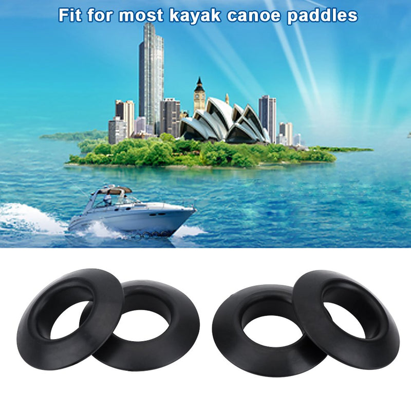 VGEBY1 Drip Rings, 4Pcs Rubber Elastic Paddle Drip Rings for Kayak Canoe Rafting Paddles Shaft - BeesActive Australia