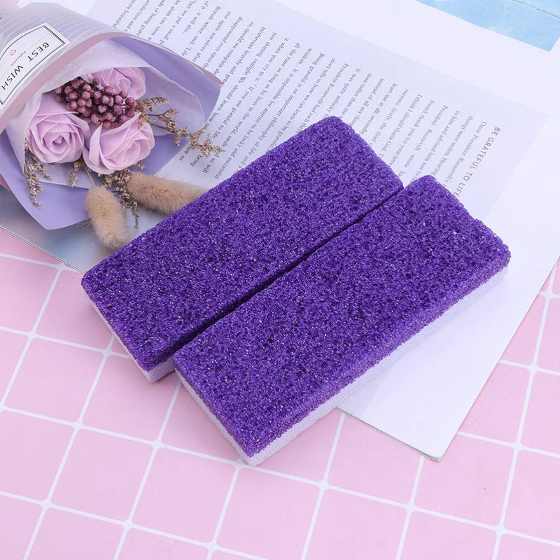 Milisten 6pcs Pumice Stone Lava Pedicure Tools Double Side Hard Skin Remover for Hands Foot File Exfoliation (Purple) - BeesActive Australia