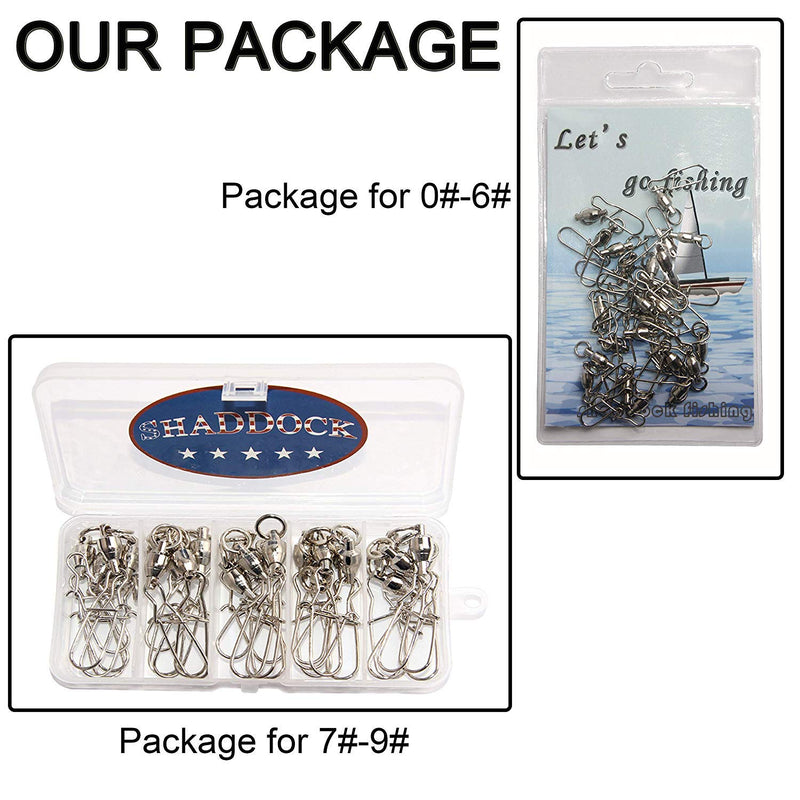 Fishing Ball Bearing Swivels with Duo Lock Snaps - 25Pcs Copper Stainless Steel Welding Rings Fishing line connectors High Strength Saltwater Big Game Fishing Swivel Size 2 (50lb) 25 Pack - BeesActive Australia