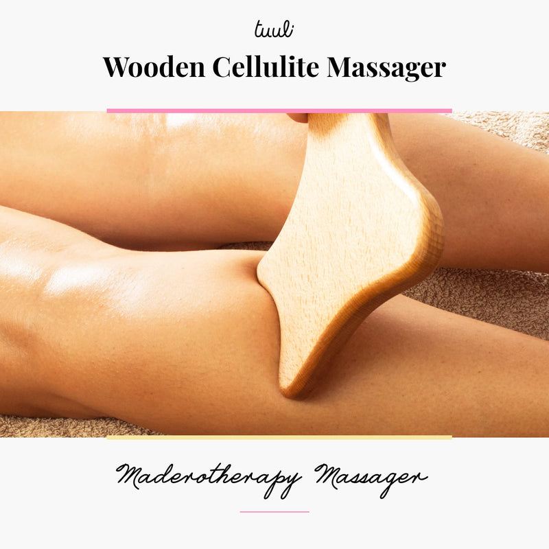 Tuuli Accessories Anti Cellulite Massage Tool Massager Maderotherapy Wooden 33 x 16 cm - BeesActive Australia