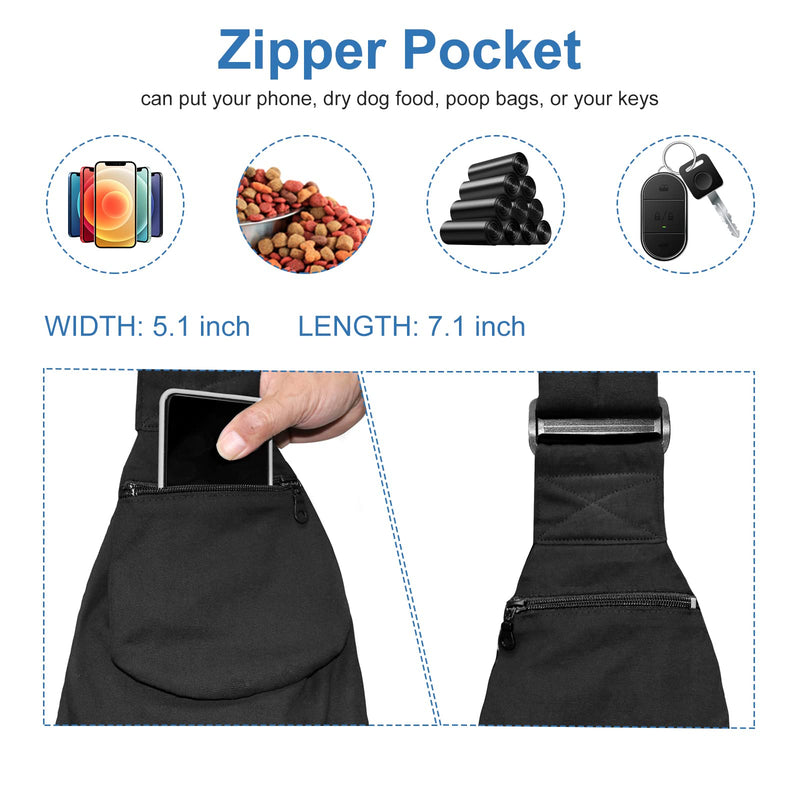 Pet Sling Carrier, Small Dogs and Cats Carrier Sling, Hand Free Adjustable Small Pets Shoulder Bag for Traveling, Outdoor (Pets Weight: 5-17LB) - BeesActive Australia