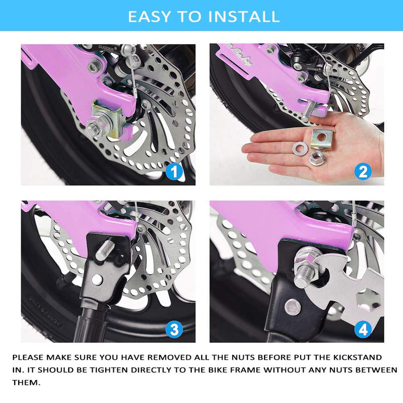 Bike Kickstand for 12 14 16 18 20 Kids Bike Stand Bicycle Support Rack (For 12" bike) For 12" bike - BeesActive Australia