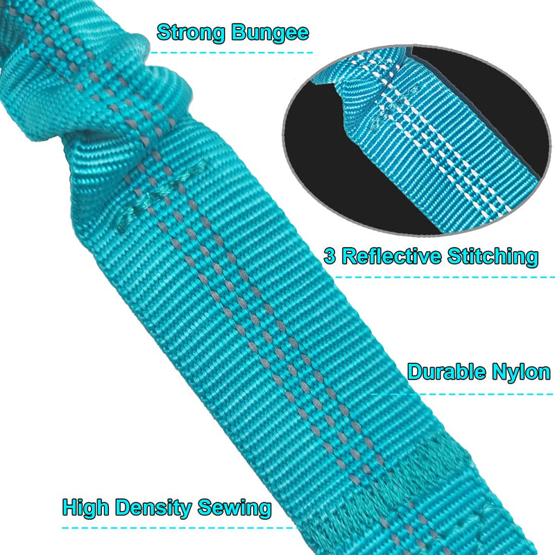 BTINESFUL 30FT Dog Tie-Out Rope + Bungee Dog Leash Extension (Blue) - BeesActive Australia
