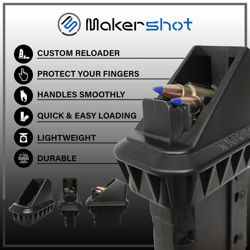 MakerShot Magazine Speed Loaders, Designed Specifically for Each Selected Magazine Medium 5.7 x 28 mm - FN Herstal Five-seveN - BeesActive Australia