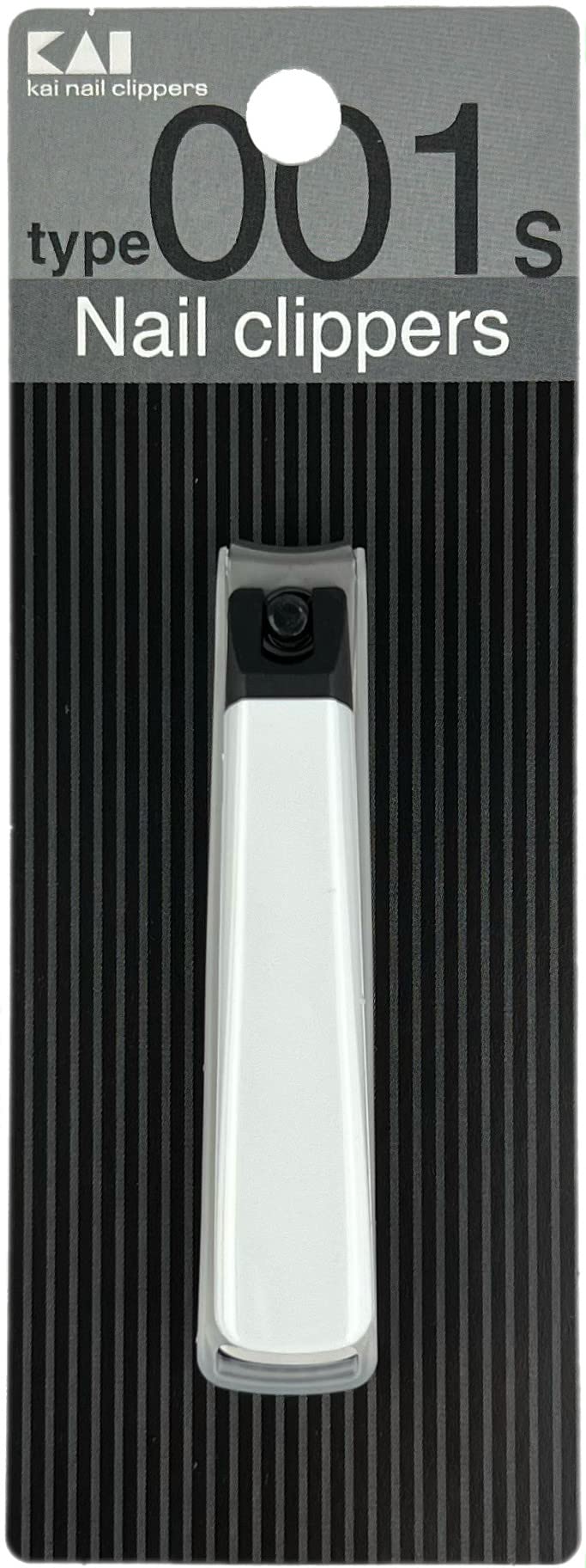 Kai Nail Clippers Type 001S White Stainless Steel Fingernail Toenail Thick Nail Clipper Cutter KE0121 with File & Catcher for Adult Seniors Men Women Made in Japan - BeesActive Australia