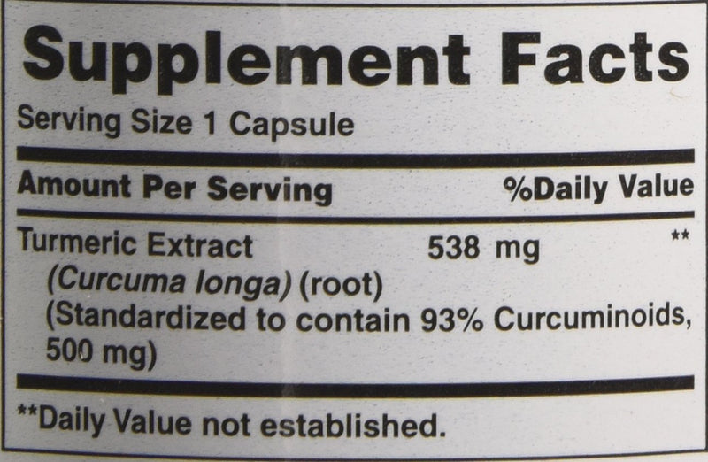 Nature's Bounty Turmeric Pills and Herbal Health Supplement, Supports Joint Pain Relief and Antioxidant Health, 538mg, 45 Capsules 538 mg - BeesActive Australia