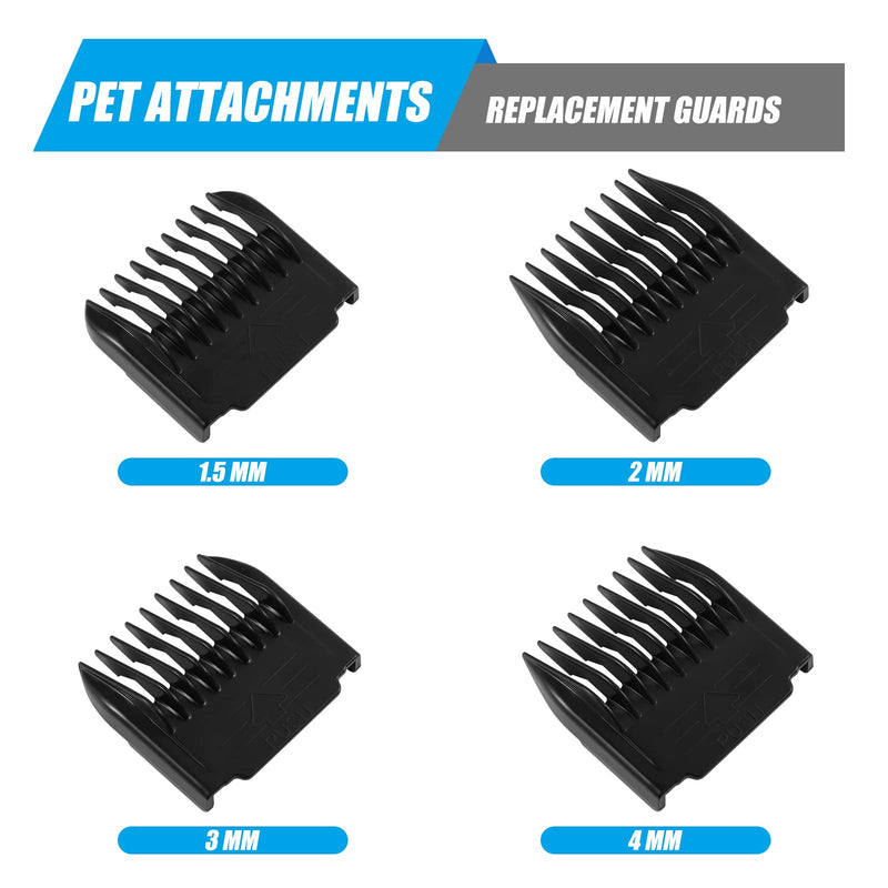 Wusuker Replacement Blade for All oneisall & HOLDOG Dog Grooming Clippers, Snap-in Replacement Blades Fit for Most Low Noise Dogs Cats Grooming Clipper, (2 Pack Blade + 4 Pcs Guards) - BeesActive Australia