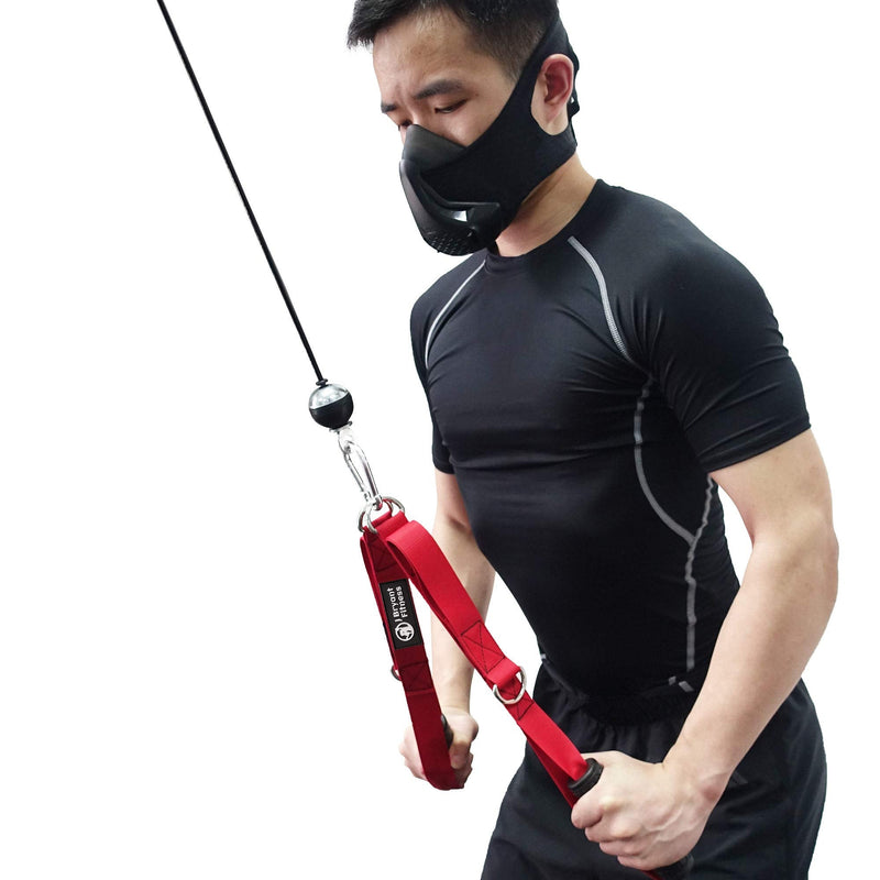 J Bryant Fitness Multifunction 4 in 1 Grip Handle Triceps Rope Resistance Bands Handle Cable Machine Attachments for Gym LAT Pulldown Exercise Handle - BeesActive Australia