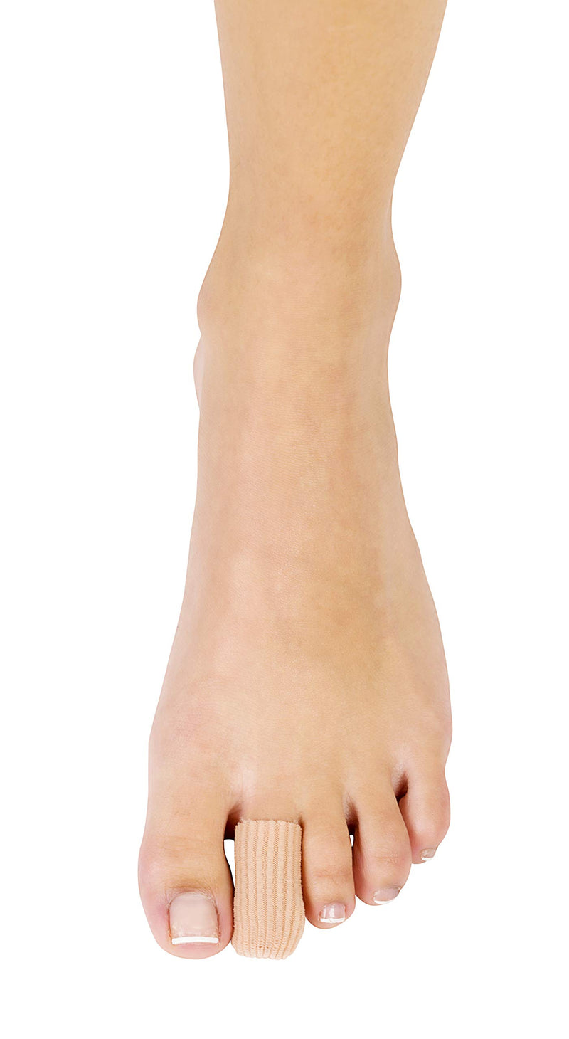 PrimeMed Ribbed Toe Protector Sleeve with Gel Cushion - Shock Absorbing & Moisturizing Toe Sleeves (2 Pack) - BeesActive Australia