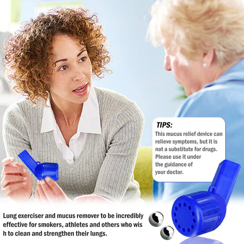 Mucus Clearance/Lung Exerciser Device,Breathing Removal Device,Exerciser & Cleanse Therapy Treatment Aid (2 Balls) - BeesActive Australia