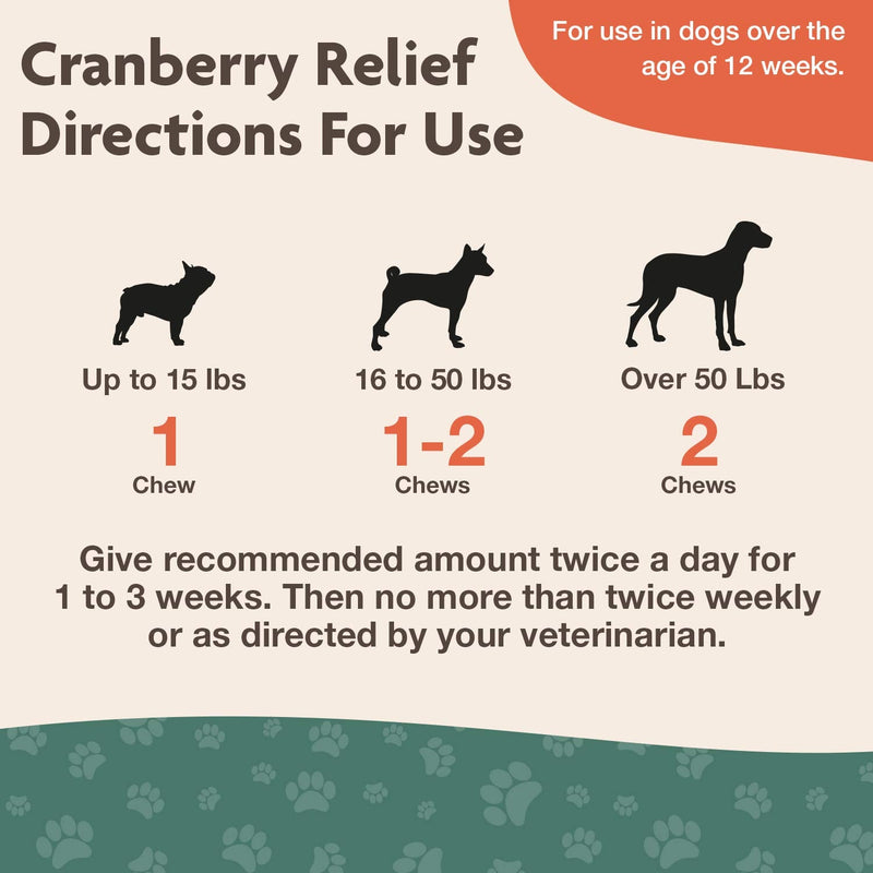 NaturVet – Cranberry Relief Plus Echinacea – Helps Support a Healthy Urinary Tract & Immune System 120 Soft Chews - BeesActive Australia