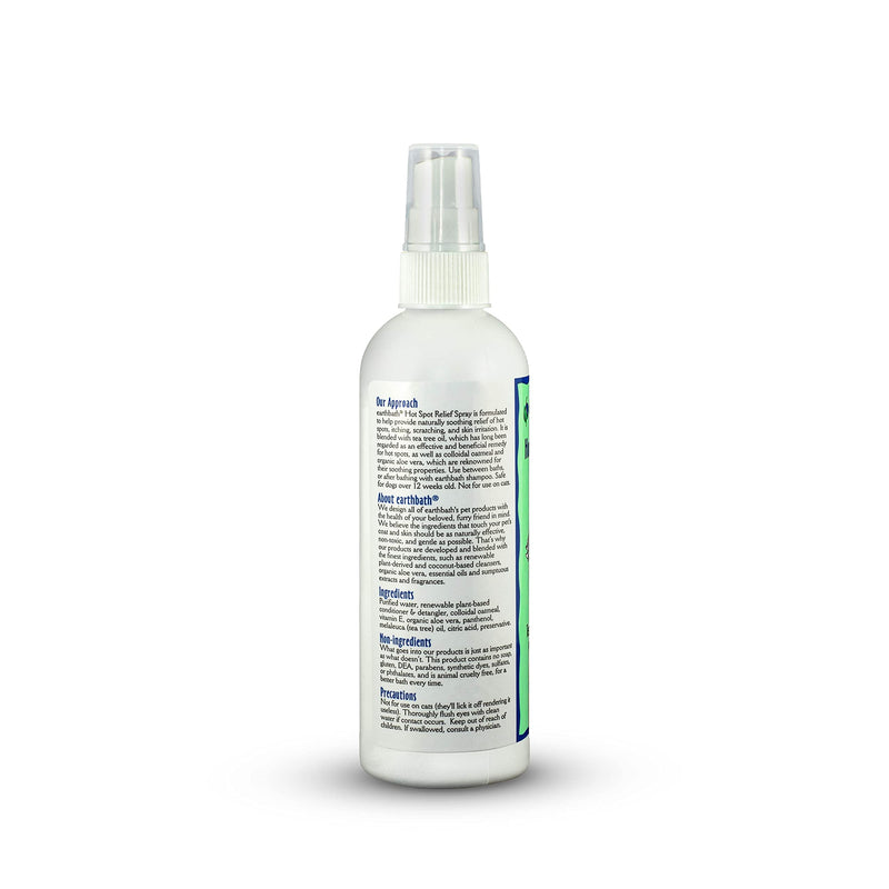 earthbath Hot Spot Relief Spray- Helps Soothe Hot Spots & Skin Conditions, Made in The USA - Tea Tree & Aloe Vera, 8 oz - BeesActive Australia