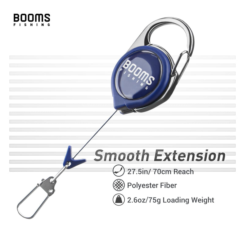 Booms Fishing RG1 Fly Fishing Zinger Retractor 3 pcs Blue - BeesActive Australia