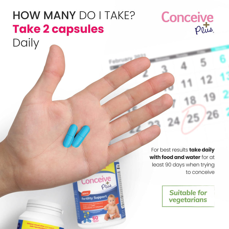 Conceive Plus Men�s Fertility Support - Fertility Conception Vitamins For Men, 60 Caps 30 Day Supply - BeesActive Australia