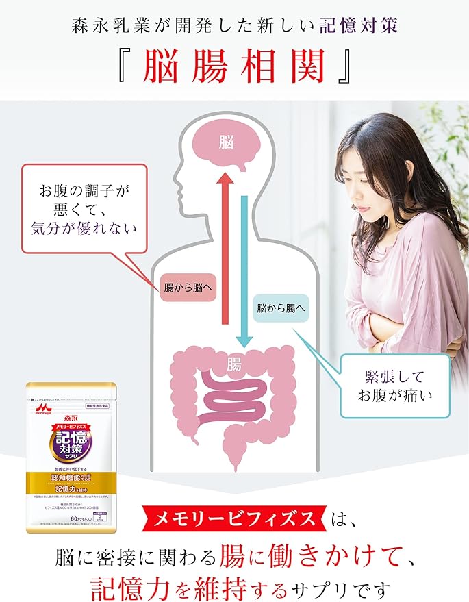 Morinaga Direct Sales Memory Bifidobus Memory Supplement, 1 Bag (Approx. 30 Day Supply), Calendar Included, Food with Functional Display, Cognition, Part of Functions, Supports Memory Maintenance, Yog - BeesActive Australia