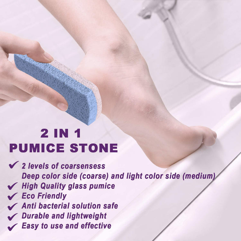 Ever Ready Dual Action Cellular Glass Pumice Stone for Feet, Callus Remover/Foot Scrubber 4 x Pack - BeesActive Australia