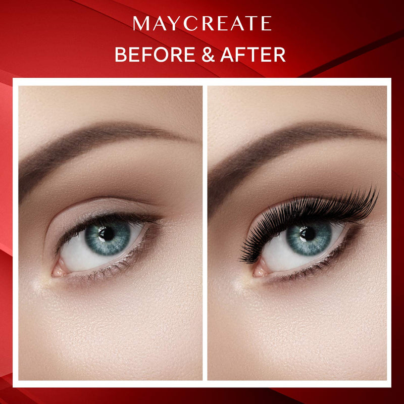 Maycreate 4D Silk Fiber Lash Mascara，Waterproof & Luxuriously Longer 4D Mascara, Thicker, Voluminous Eyelashes, Long-Lasting - BeesActive Australia