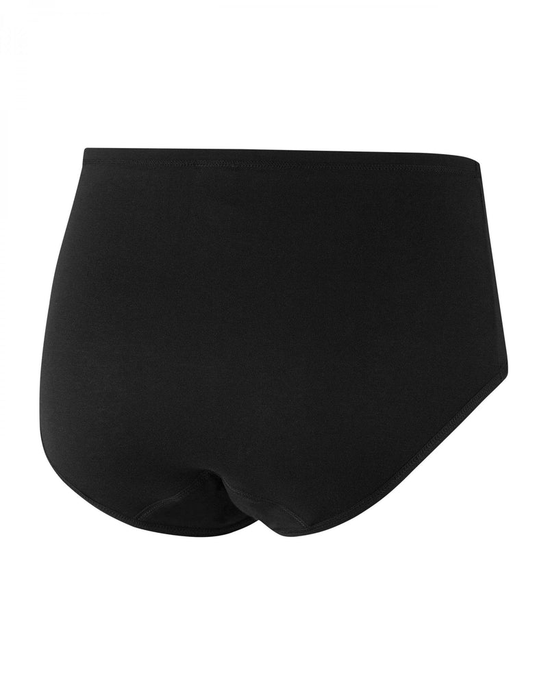 PROTECHDRY Washable Urinary Incontinence Cotton Maxi Pant Underwear with Front Absorbent Area (Black, L) Black L (Pack of 1) - BeesActive Australia