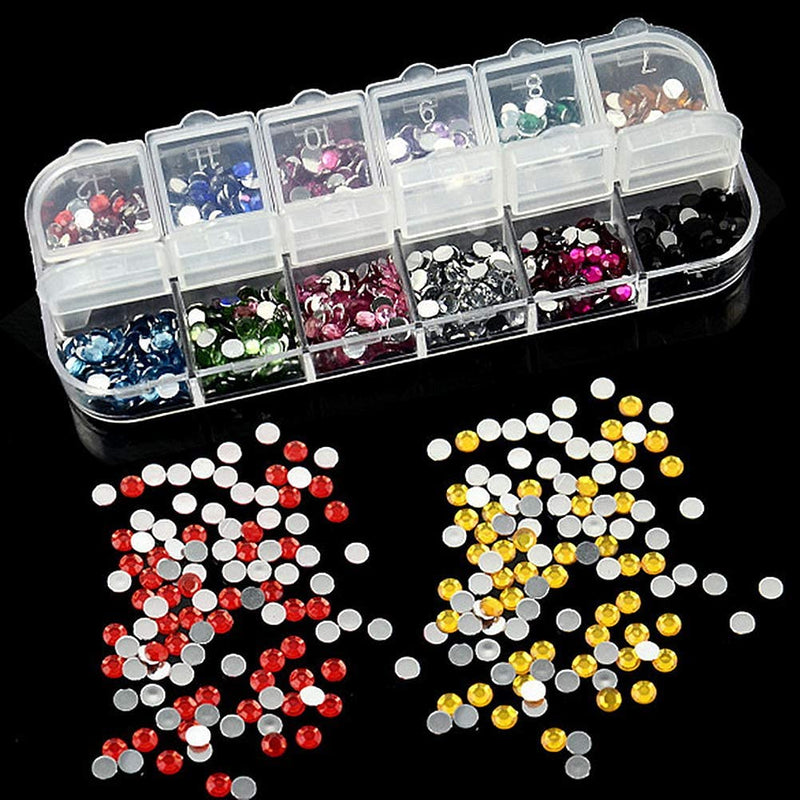 Pimoys 3940pcs Flat Back Gems Rhinestones for Nails,Nail Jewels Crystals Clear Rhinestones and Art Rhinestones with Pick Up Tweezer and Rhinestone Picker Dotting Pen for Nails/Face/Craft - BeesActive Australia