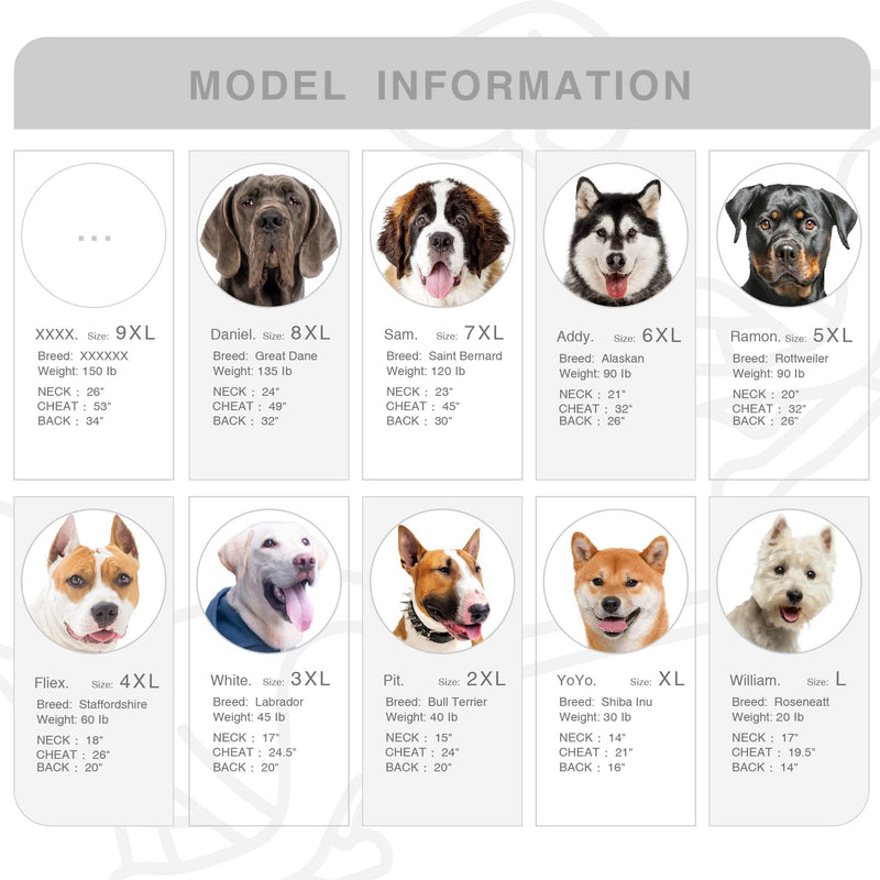 ARUNNERS Large Breeds Dog Hoody Clothes Zip Up Hoodies for Dogs L - 9XL 4X-Large Red - BeesActive Australia