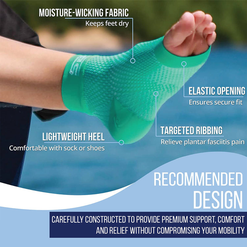 SB SOX Plantar Fasciitis Compression Socks for Women & Men (1 Pair) - Ankle Socks for Plantar Fasciitis Relief, Arch Support, and Foot/Heel Pain for Everyday Use (Black, Small) Black Small (Pack of 1) - BeesActive Australia