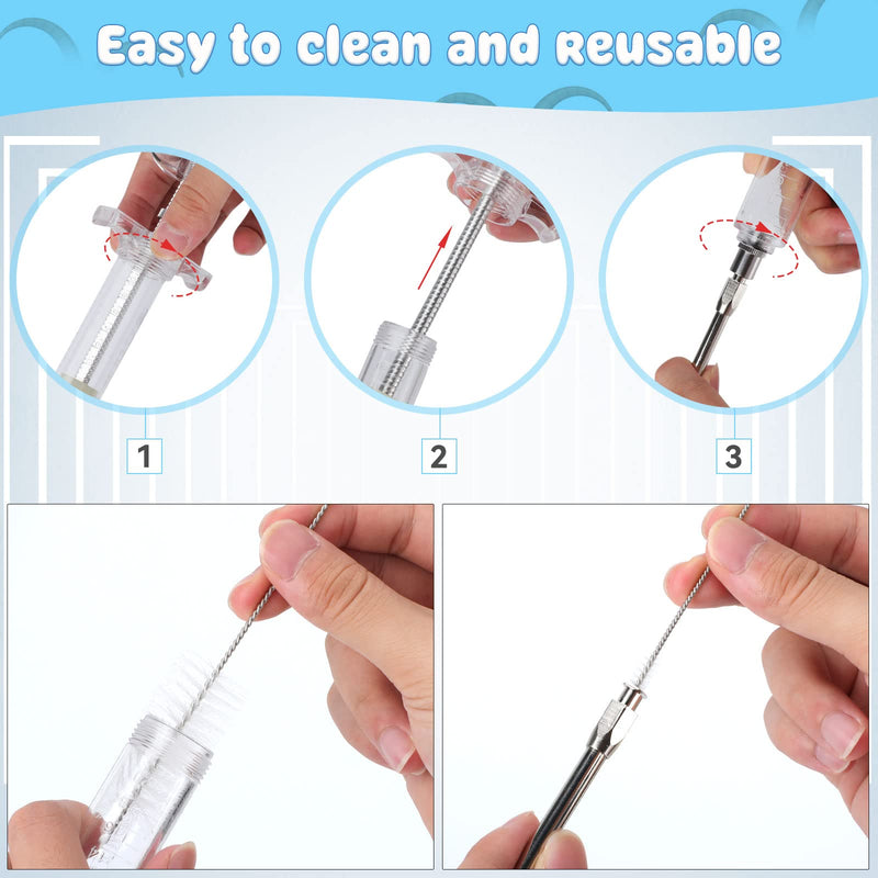 GINDOOR 2 Pieces Reusable Goats Syringe with 2 Drench Nozzle, Adjustable Dosage Detachable Sheep Drench Livestock Syringe for Sheep Baby Goat Supplies - 20ML - BeesActive Australia