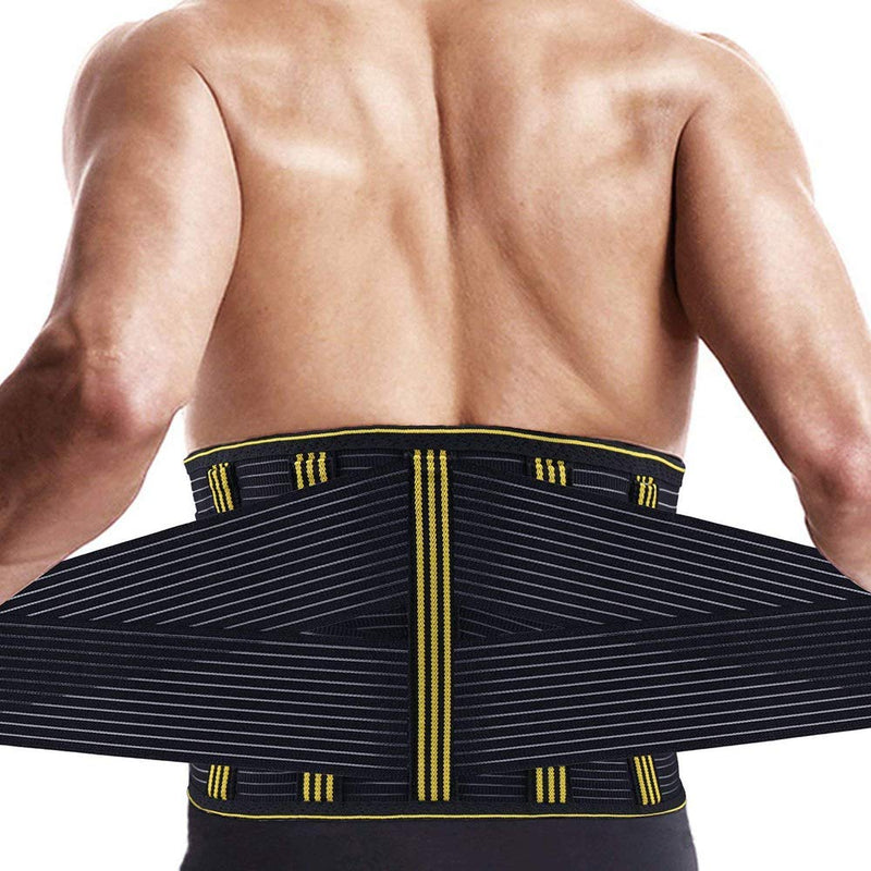 SZ-Climax Lumbar Support Belt - Lower Back Support Brace with Detachable Metal Spring Strips for Pain Relief and Injury Prevention, Sciatica, Spinal Stenosis, Scoliosis or Herniated Disc XXL (Pack of 1) - BeesActive Australia
