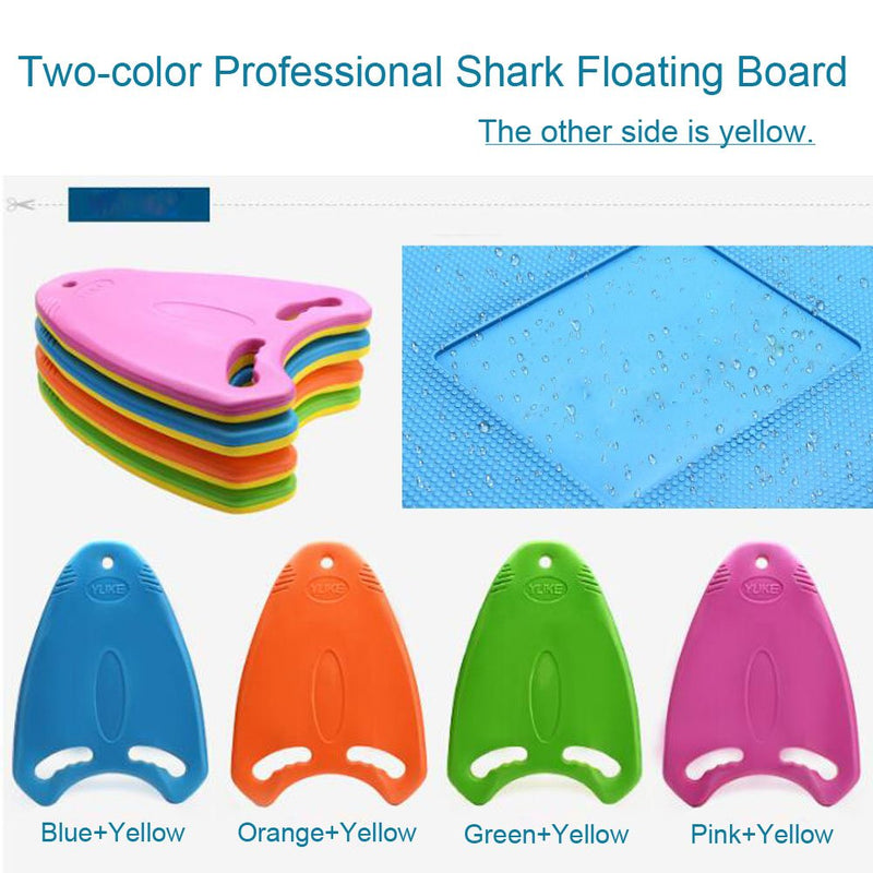 AiLike Swimming Board Shark Kickboard Training Aid Pool for Kids Adults Blue+Yellow - BeesActive Australia
