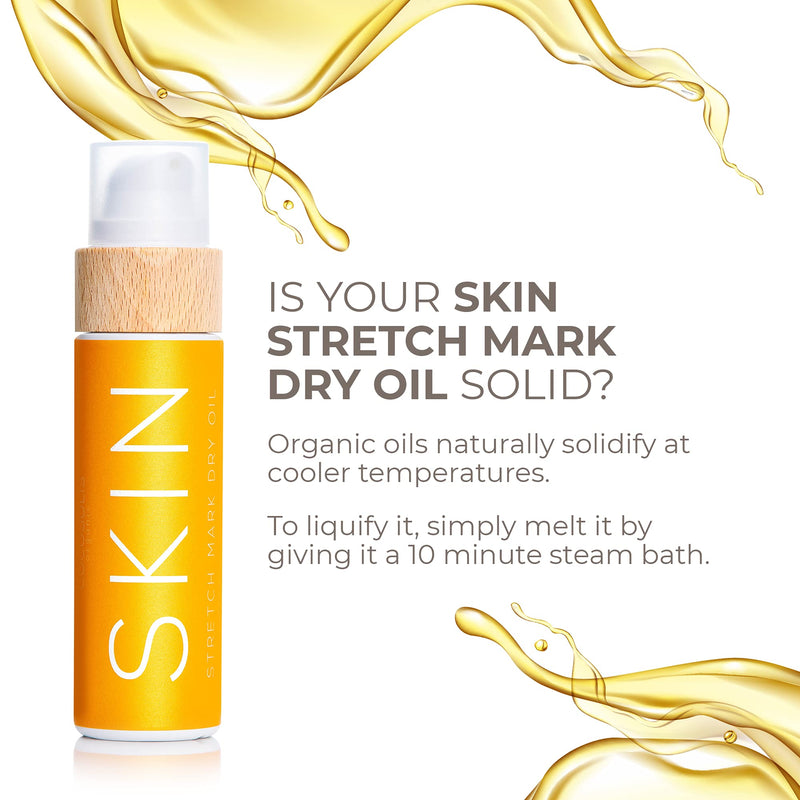 COCOSOLIS SKIN Stretch Mark Dry Oil | Organic Anti Stretch Mark Oil for Pregnancy | Natural Oils + Vitamin E | Rebuilds Skin`s Collagen (110 ml) - BeesActive Australia