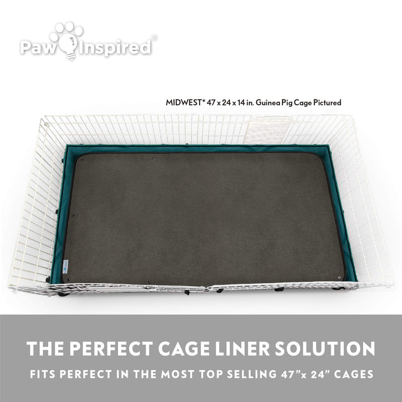 Paw Inspired Washable Guinea Pig Cage Liners | Fleece Bedding for Guinea Pigs Ferrets, Rabbits, Hamsters, Small Animals | Bamboo Charcoal Odor Controlling Absorbent Pee Pads Midwest 1 ct. - BeesActive Australia