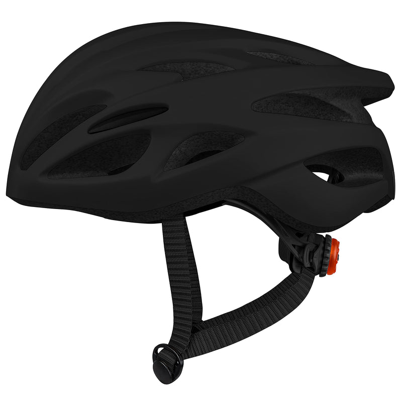 Retrospec Silas Adult Bike Helmet with Light for Men & Women - Lightweight, Comfortable, Matte Black - BeesActive Australia