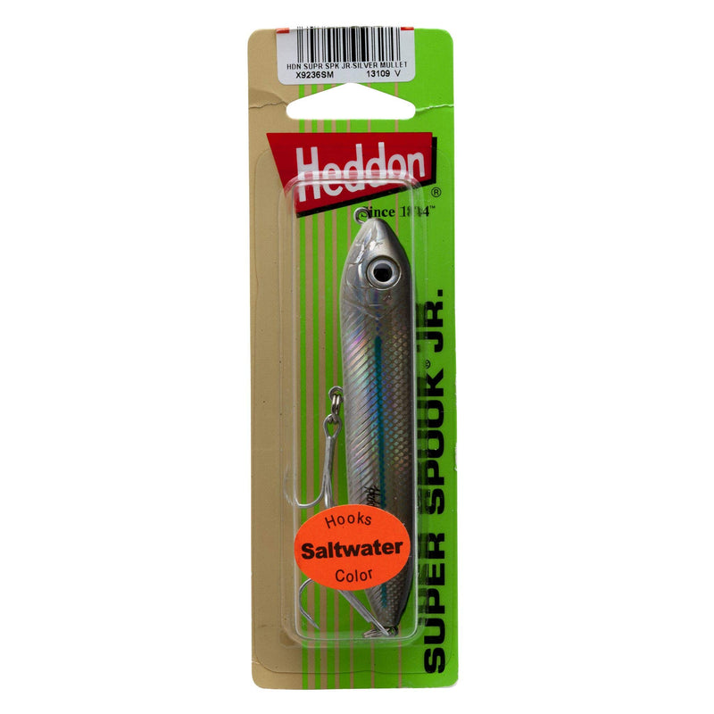 [AUSTRALIA] - Heddon Super Spook Topwater Fishing Lure for Saltwater and Freshwater Silver Mullet Super Spook Jr (1/2 oz) 