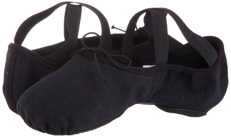 [AUSTRALIA] - Bloch Dance Women's Zenith Split Sole Stretch Canvas Ballet Shoe/Slipper 2.5 Wide Black 