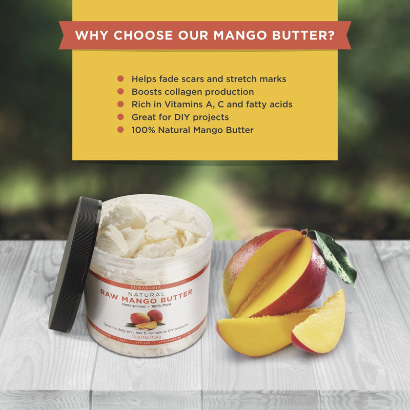 Sunaroma Body Butters for Skin and Hair (Mango Butter) Mango Butter - BeesActive Australia