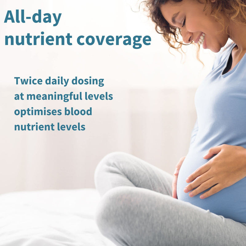 Advanced Clean Label Vegan Prenatal Multivitamin with Folic Acid as Folate, Plus Choline, Calcium, Magnesium & Gentle Iron, Complete Pregnancy Vitamins for Women, 60 Tablets, by Igennus - BeesActive Australia