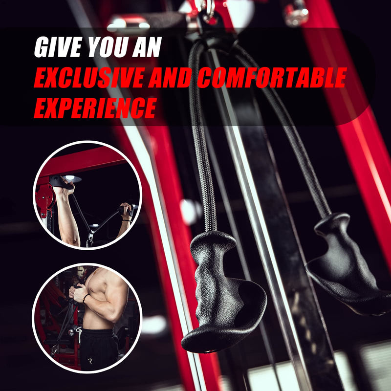KKH Ergonomic Triceps Rope Pull Down with Anti-Slippery Natural Rubber Grip for Activating More Muscle Fibers-Gym Rope for Push Downs, Triceps Pull Downs Crunches, Facepulls, 36" Rope Length. - BeesActive Australia