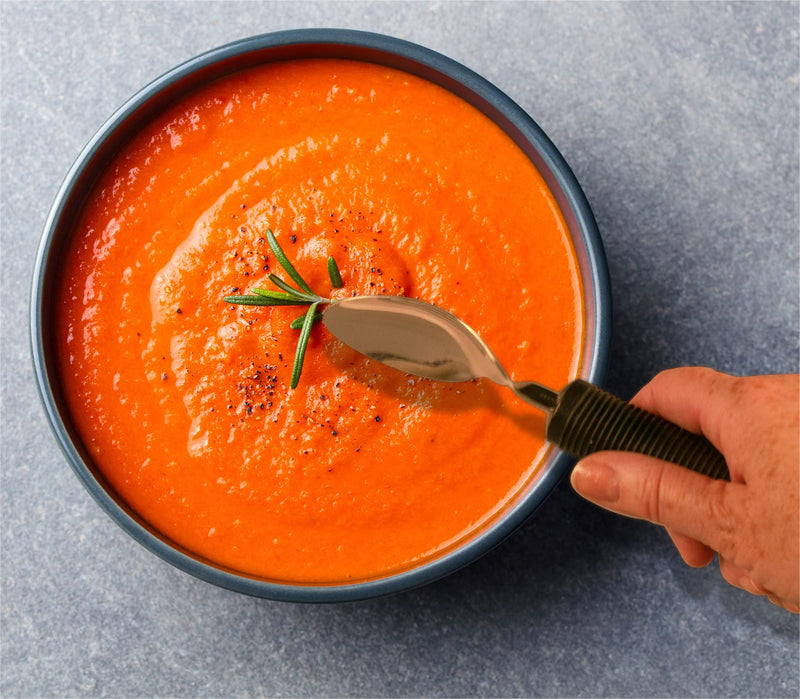 Aidapt Bendable Angled Spoon. Soft Grip Eating Aid that can be Bent to any Angle to help Reduce Wrist Stress from Twisting. Ideal for those with Arthritis, Limited Grip, Arm Movement or Tremors Single - BeesActive Australia