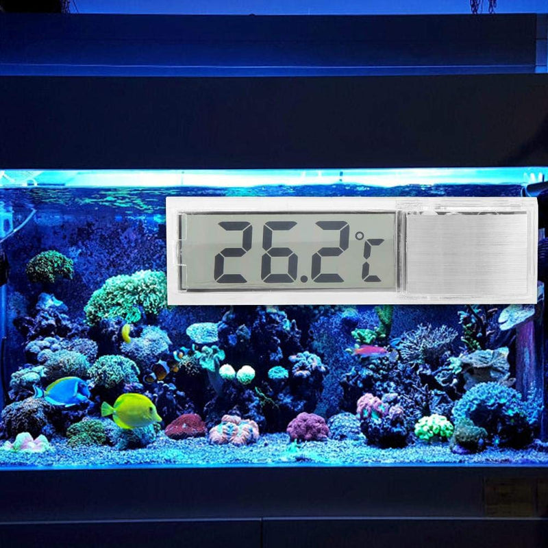 Exquisite Small 3D LCD Electronic Transparent Digital Fish Tank Aquarium Thermometer Precise Chip Marine Water Temperature Measurement - BeesActive Australia