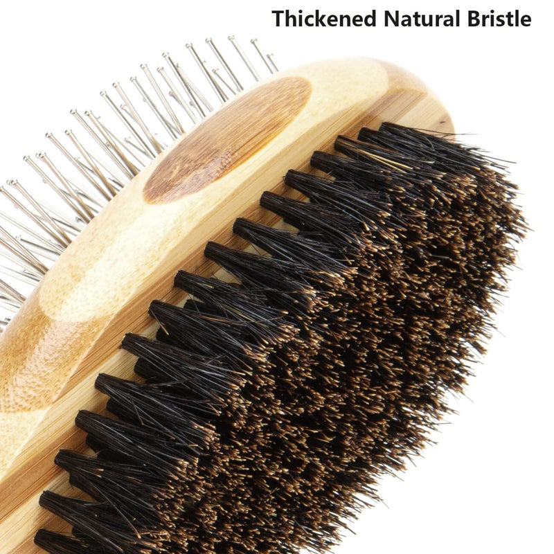 Dog Grooming Brush,Dog Bath Brush Shedding & Massages Short Haired Dogs & Cats While Creating a Soft Coat Shine.Dog Shampoo Brush | Soothing Massage Natural Bristles for Washing. - BeesActive Australia