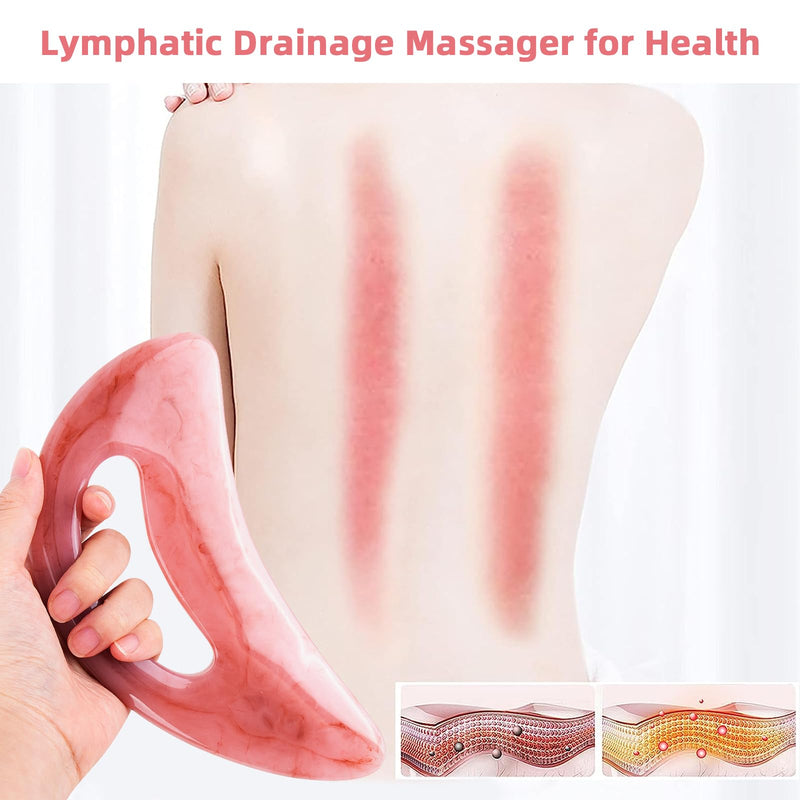 CTDMJ Gua Sha Massage Tool Gua Sha Tools Resin Large Lymphatic Drainage Massager Guasha Scraping Tool Anti Cellulite Tools Body gua sha Lymphatic Drainage Massage for Legs, Back, Face, Neck, Muscle - BeesActive Australia